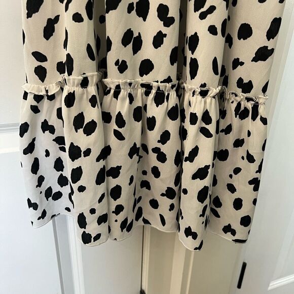 Shein black and white print womens dress size xs summer dress vacation J286 - Picture 3 of 5